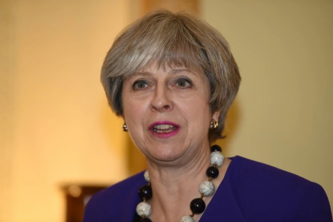 Theresa May à Londres le 17 janvier 2018