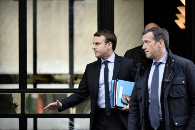 Emmanuel Macron à Paris le 26 avril 2017
