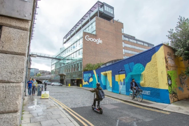 Les bureaux de Google à Dublin, le 7 octobre 2021