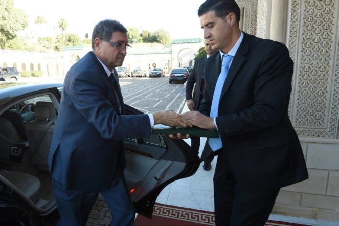 Le Premier ministre Habib Essid à son arrivée le 25 novembre 2015 au palais de Carthage à Tunis