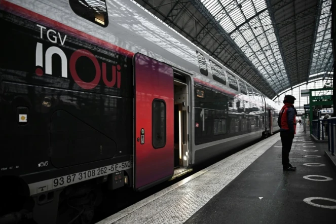 Un TGV à la gare de Bordeaux, le 25 novembre 2021