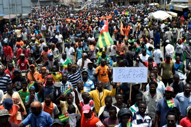 Manifestation de l'opposition à Lomé, à Togo, le 6 septembre 2017