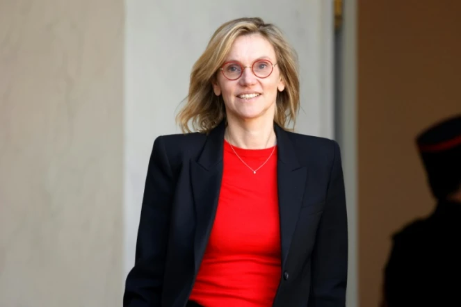 La ministre de la Transition éconolique, Agnès Pannier-Runacher, après le Conseil des ministres à l'Elysée, Paris, le 5 mars 2025