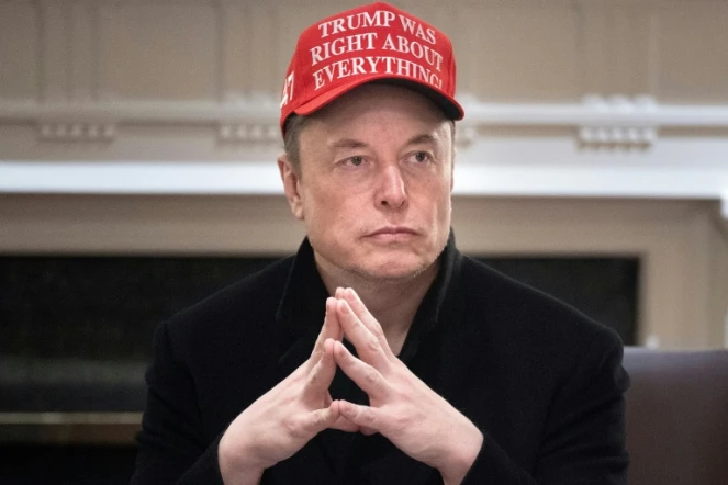 Elon Musk lors d'un conseil des ministres, le 24 mars 2025 à la Maison Blanche