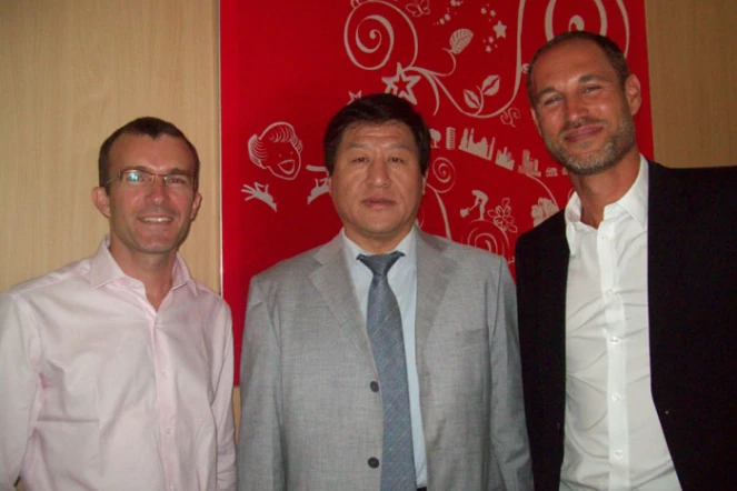 Mardi 9 août 2011 - Conférence de presse sur l'extension de l'offre Neufbox TV de SFR, en présence de Thomas Jayet, Zhang Guobin et Rodolphe Pacaud
