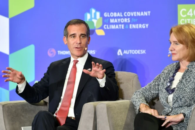 Le maire de Los Angeles, Eric Garcetti, à San Francisco le 12 septembre 2018
