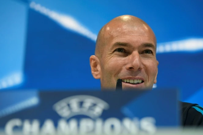 L'entraîneur du Real Zinédine Zidane, le 13 février 2018 à Madrid
