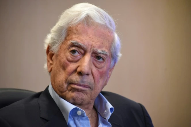 Mario Vargas Llosa à Guatemala City le 3 décembre 2019