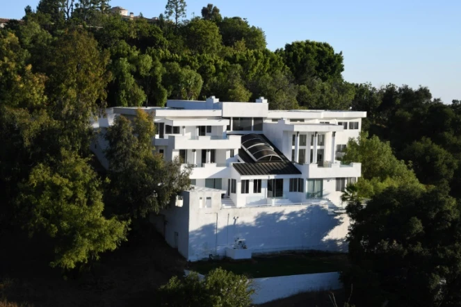 Le manoir Palazzo Beverly Hills, où une énorme fête a été organisée, à Los Angeles, le 6 août 2020