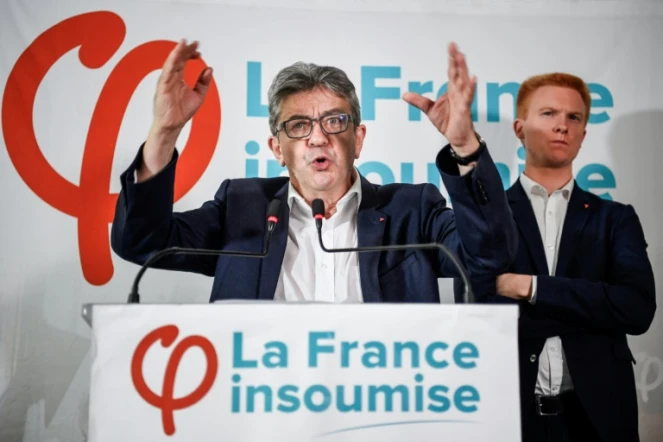 Jean-Luc Mélenchon donne une conférence au siège de LFI à Paris, le 19 octobre 2018