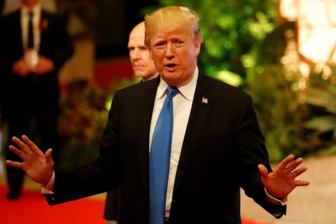 Le président américain Donal Trump à Manille le 14 novembre 2017