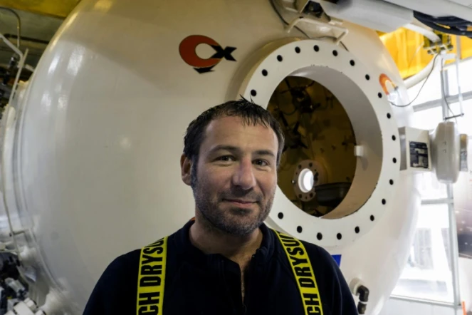 Le spéléonaute marseillais Frédéric Swierczynski le 17 janvier 2019 à Marseille avant une expédition en Amérique du Sud