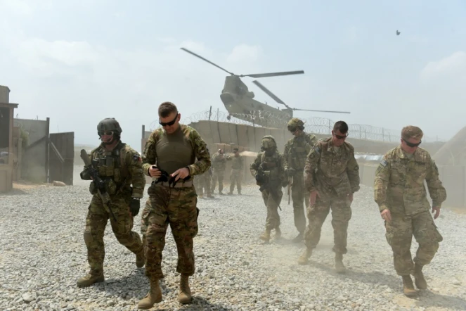 Des soldats américains à la base militaire de Connelly, dans la province de Nangarhar en Afghanistan, en août 2015