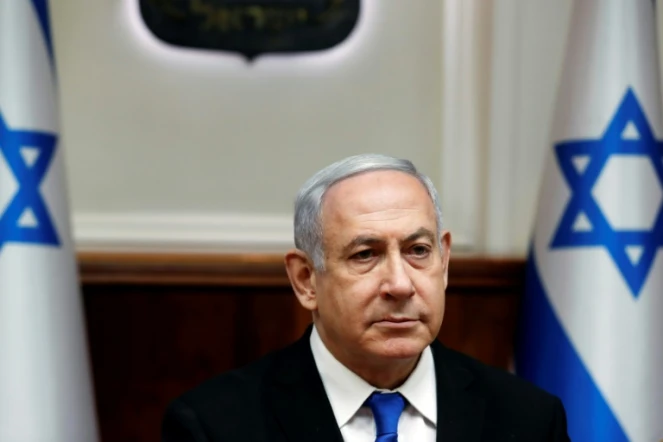 Le Premier ministre israélien Benjamin Netanyahu lors d'un conseil des ministres à Jérusalem, le 8 décembre 2019