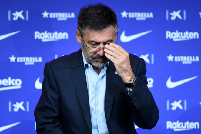 Josep Maria Bartomeu, alors président du FCBbarcelone, le 19 août 2020 au Camp Nou