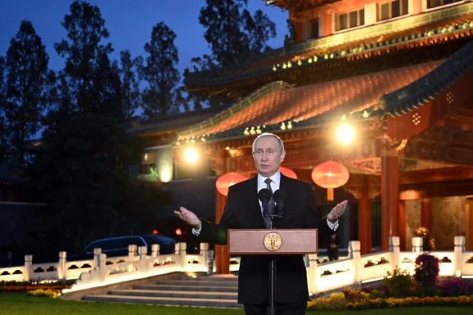 Le président russe Vladimir Poutine à Pékin le 18 octobre 2023
