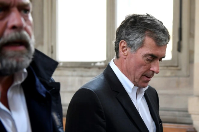 Jérôme Cahuzac à son arrivée à la cour d'appel de Paris, le 15 mai 2018