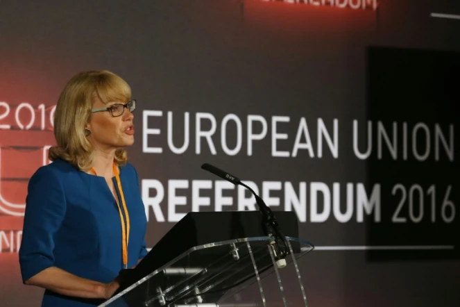 La présidente de la commission électorale Jenny Watson le 24 juin 2016 à Manchester