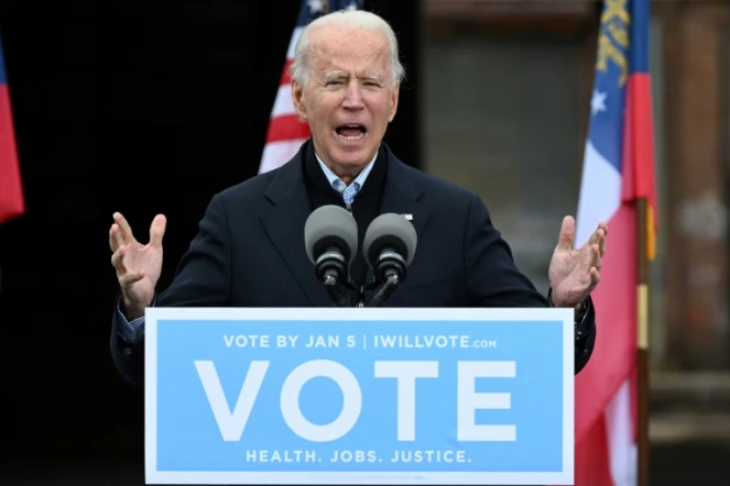 Joe Biden s'exprime à Atlanta le 15 décembre 2020
