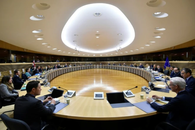 Négociations sur le Brexit au siège de l'Union européenne à Bruxelles, le 29 juin 2020
