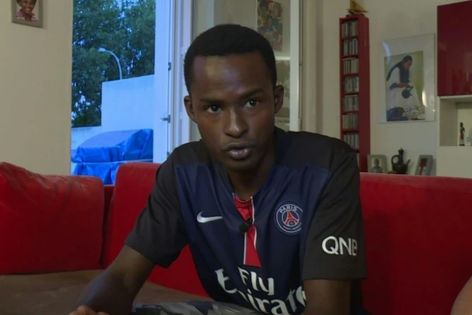 Oumar, Guinéen de 16 ans, témoigne, le 22 septembre 2016, de son accueil depuis huit mois dans une famille nantaise