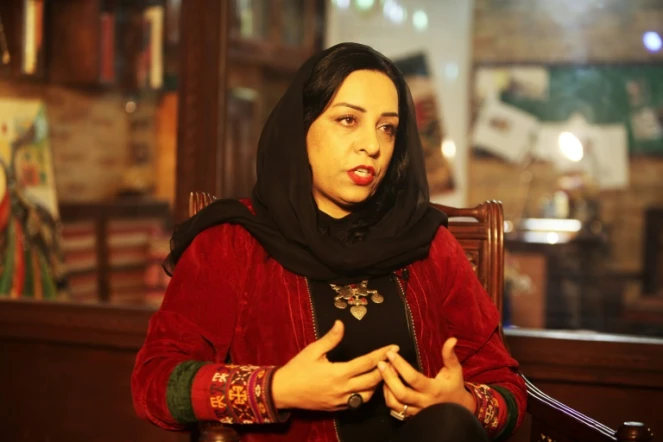La réalisatrice afghane Roya Sadat, le 9 février 2020 à Kaboul. 