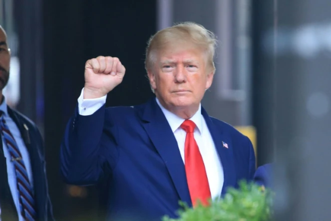 L'ancien président américain Donald Trump à New York le 10 août 2022