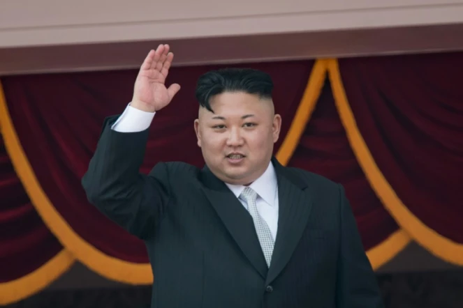 Le dirigeant nord-coréen Kim Jong-Un, le 15 avril 2017 à Pyongyang