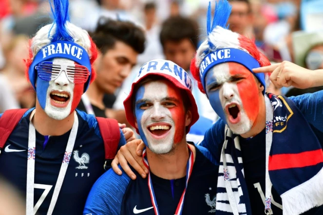 Supporters de l'équipe de France, le 30 juin 2018, à Kazan