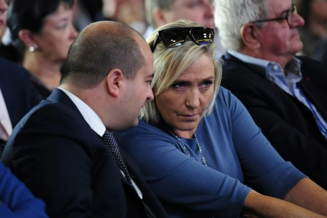 Marine le Pen et David Rachline, à Fréjus le 18 septembre 2016 