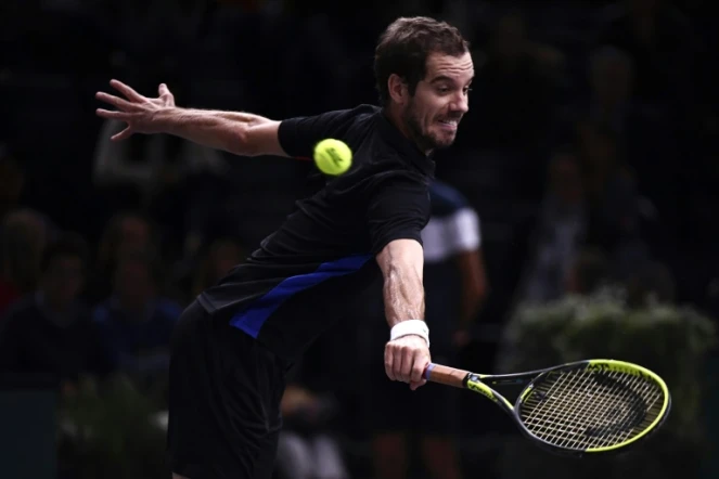 Richard Gasquet face à Benoît Paire, le 30 octobre 2017 à Paris-Bercy