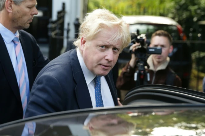 Boris Johnson à la sortie de son domicile le 15 juillet 2016 à Londres
