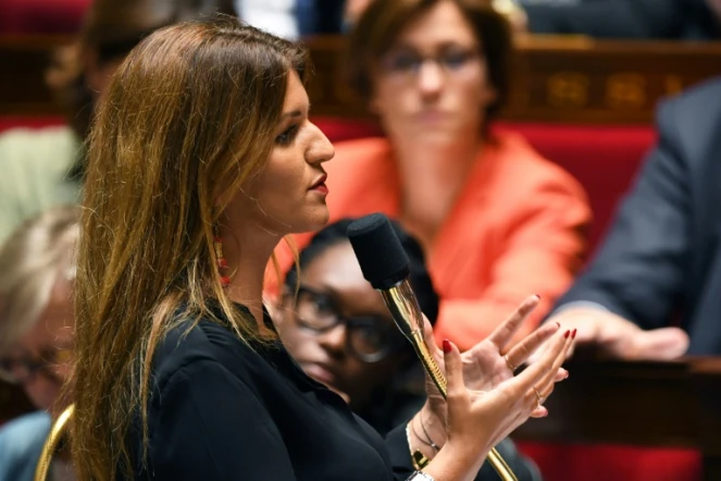 La secrétaire d'Etat à l'Egalité femmes-hommes Marlène Schiappa à l'Assemblée nationale, le 10 septembre 2019 à Paris