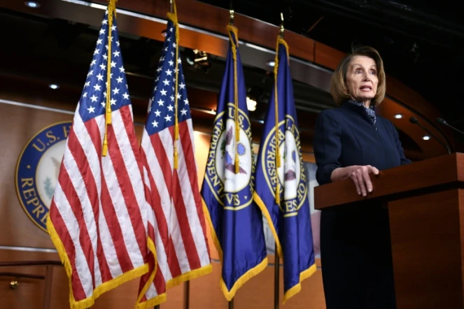 La démocrate Nancy Pelosi, le 13 décembre 2018 au Capitole, à Washington