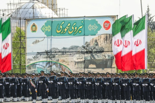 Défilé militaire pour la Journée de l'armée, le 17 avril 2024 à Téhéran, en Iran