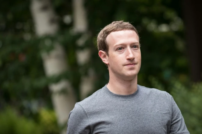 Le patron de Facebook Mark Zuckerberg, le 14 juillet 2017 à Sun Valley (Idaho) aux États-Unis