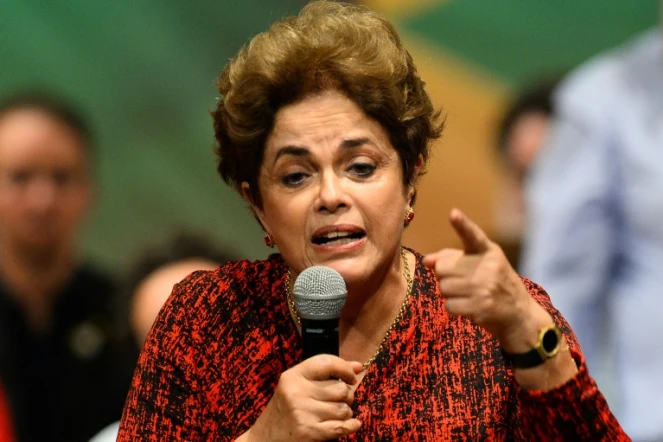 La présidente du Brésil Dilma Rousseff, le 24 août 2016 à Brasilia