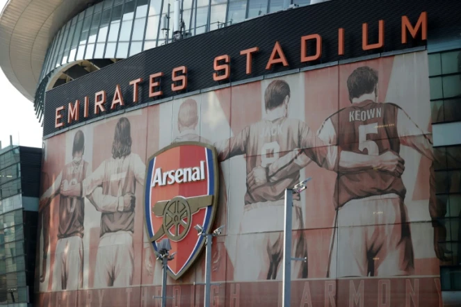 Vue du stade du club Arsenal le 19 avril 2021 à Londres