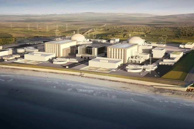 Une image de synthèse de la future centrale nucléaire de Hinkley point