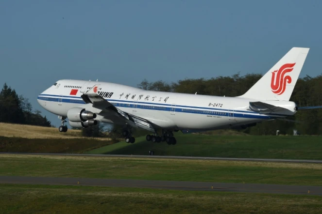 Un Boeing d'Air China à Washington le 22 septembre 2015