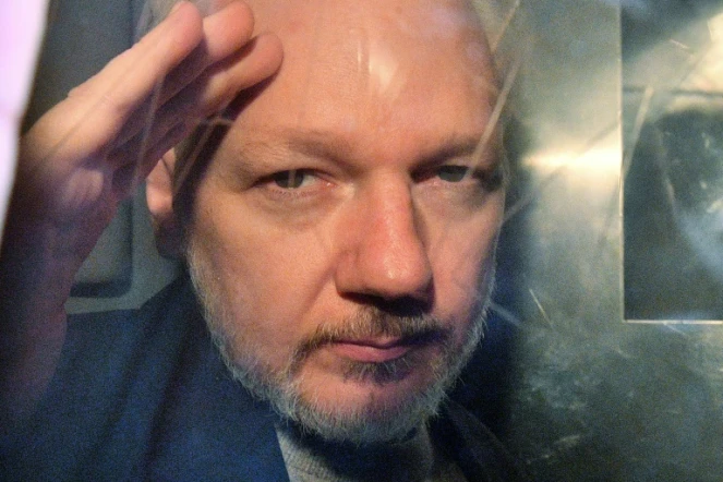 Le fondateur de Wikileaks Julian Assange le 1er mai 2019 à Londres