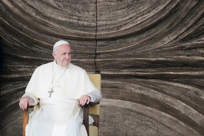 Le pape François à Loppiano en Italie, le 10 mai 2018