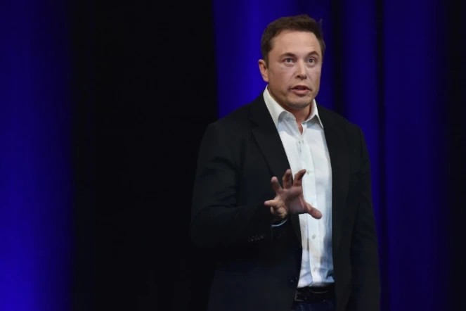 Elon Musk au congrès mondial d'astronautique à Adélaïde le 29 septembre 2017