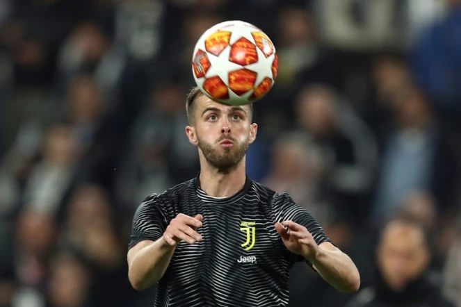 Le milieu de la Juventus Miralem Pjanic, le 16 avril 2019 à Turin