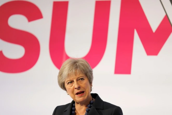 La Première ministre britannique à Londres le 19 septembre 2018.