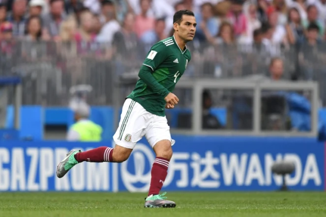 Le milieu de terrain mexicain Rafael Marquez lors du match contre l'Allemagne, le 17 juin 2018 à Moscou