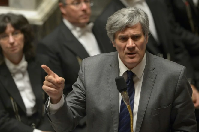 Stéphane Le Foll lors des questions au gouvernement le 4 avril 2016 à l'Assemblée nationale à Paris