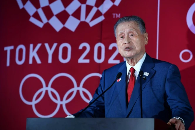 Le président du comité d'organisation des Jeux olympiques de Tokyo le 24 juillet 2019 dans la capitale japonaise