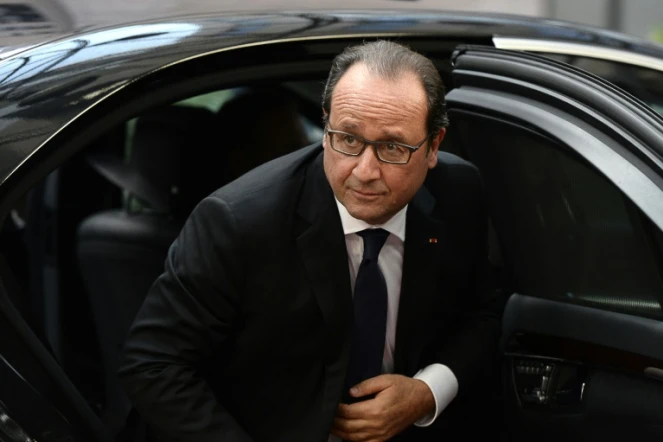 Le président François Hollande à Bruxelles, le 23 septembre 2015