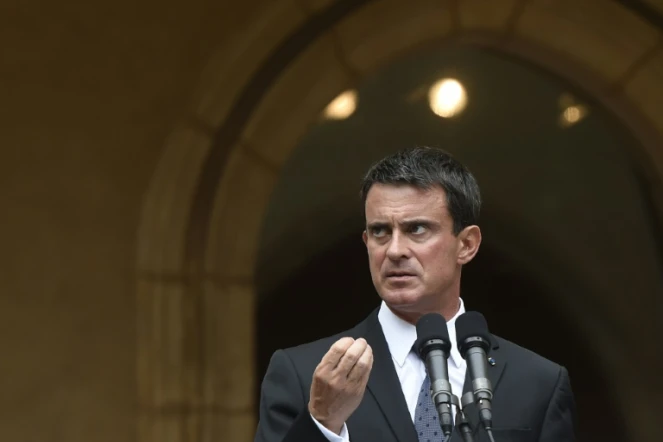 Le Premier ministre Manuel Valls à Bourg-en-Bresse, le 5 septembre 2016